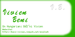 vivien beni business card